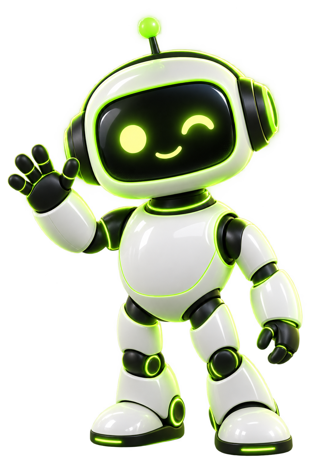 Robô InstaBot acenando